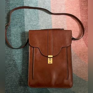 Kimchi Blue Leather Messenger Bag